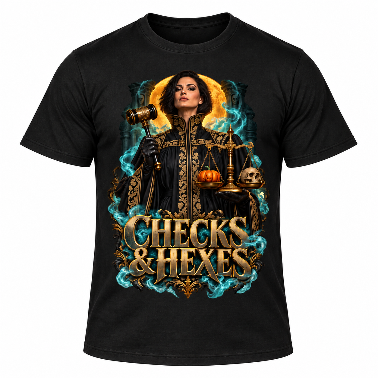 CHECKS & HEXES — Men's Crew Neck T-Shirt — front
