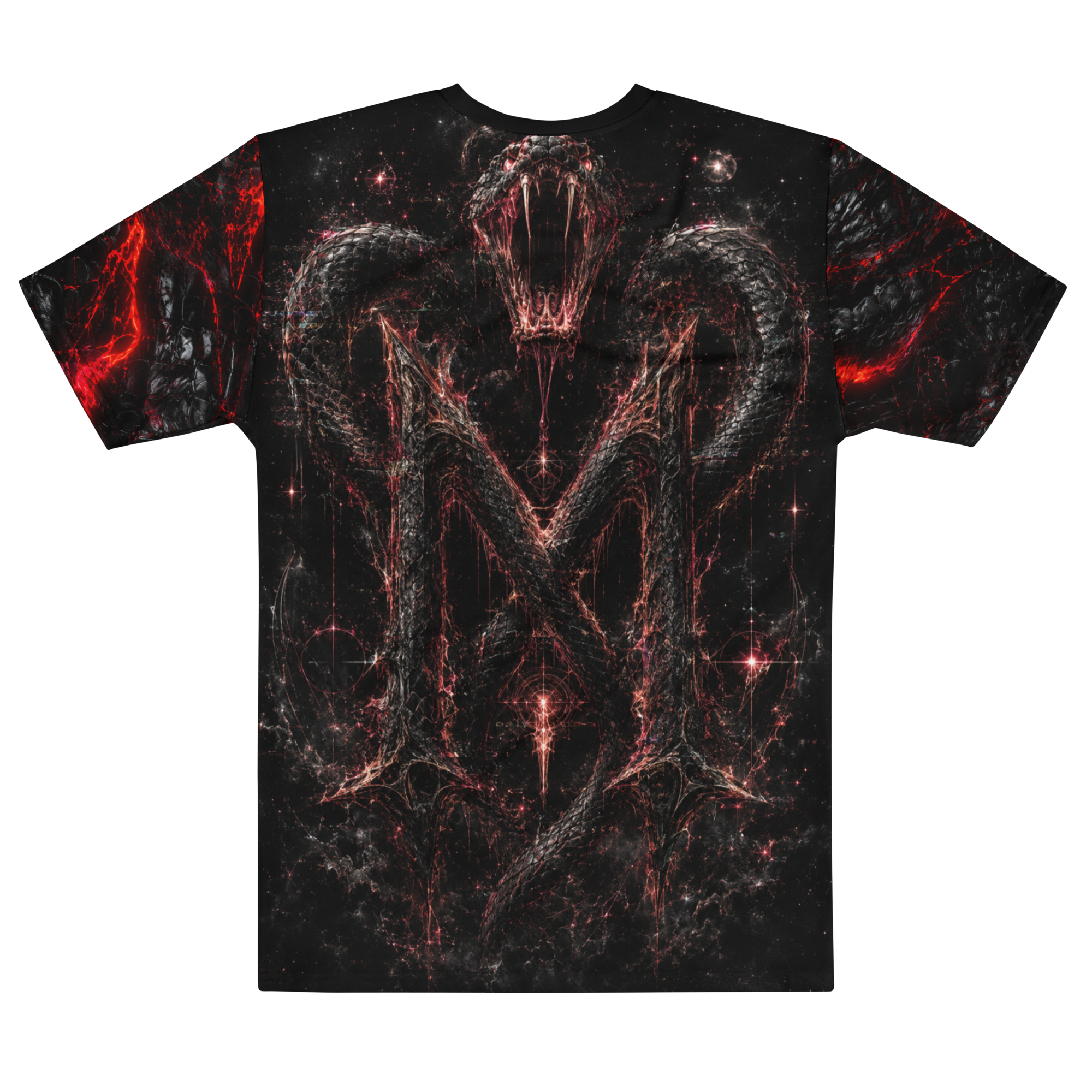 Skull Frequency — Men's Crew Neck T-Shirt — back