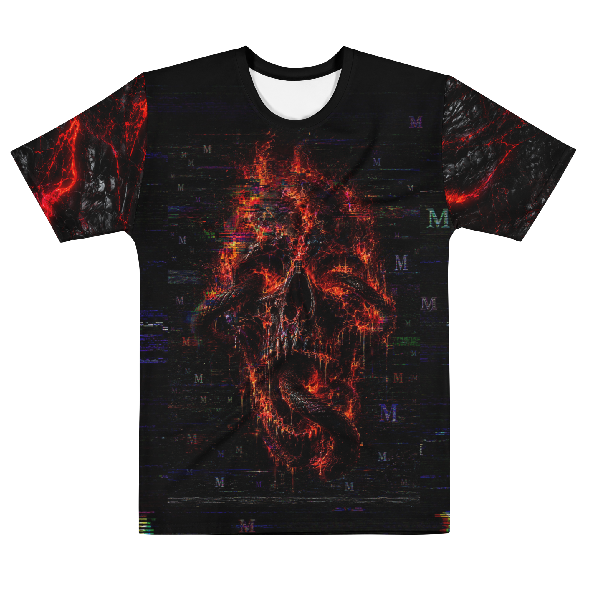 Skull Frequency — Men's Crew Neck T-Shirt — front