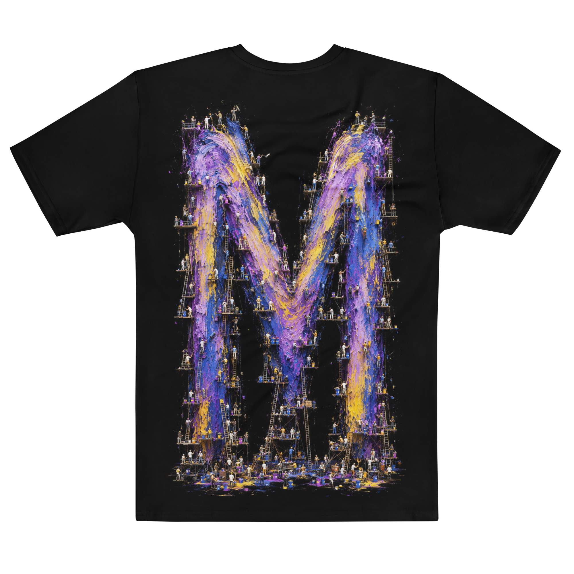 Her Gaze — Men's Crew Neck T-Shirt — back