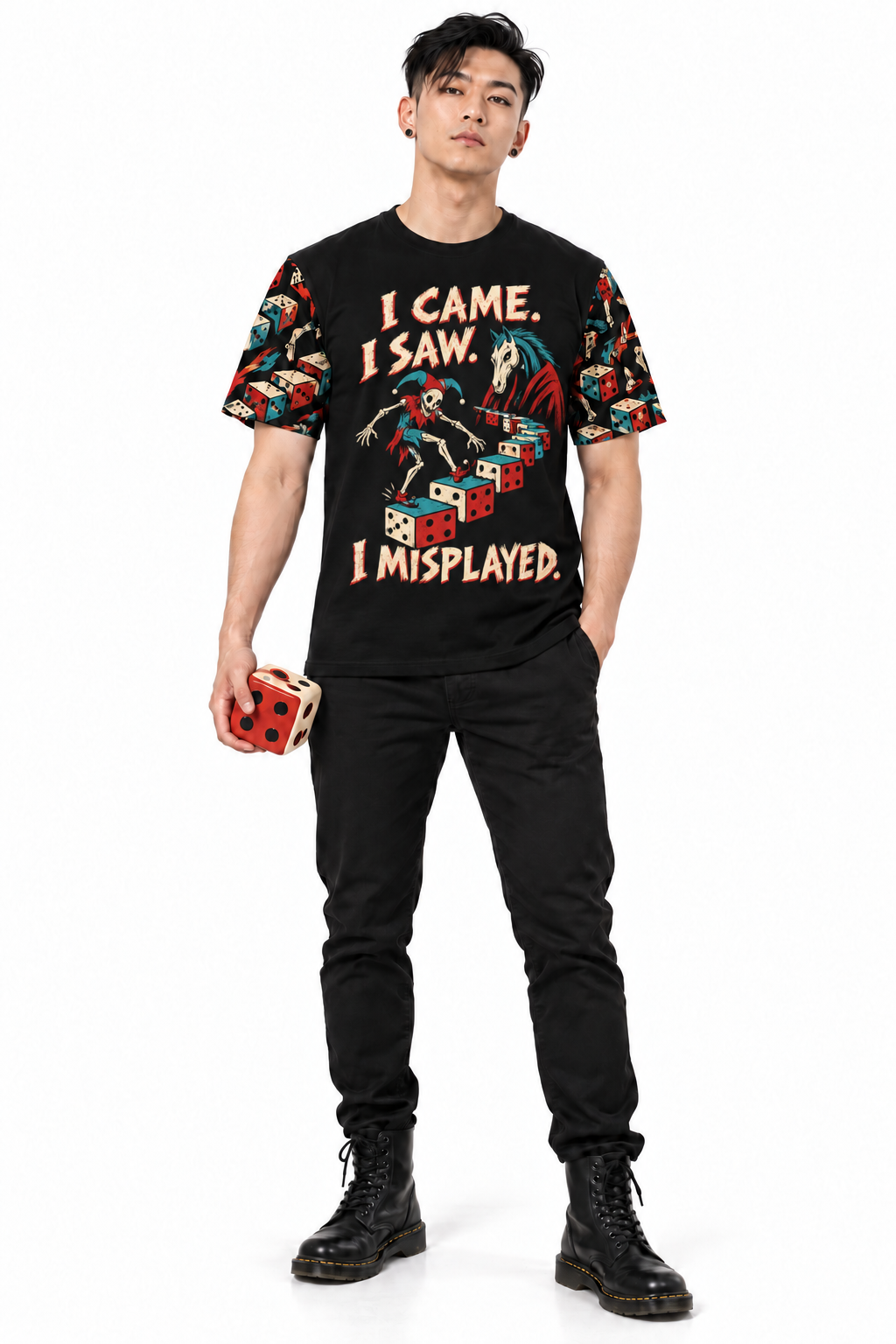 Spectacular Misplay — Men's Crew Neck T-Shirt — model front