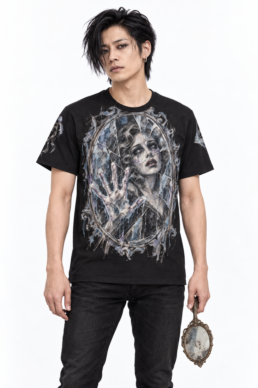 Glass Confessor — Men's Crew Neck T-Shirt — model front