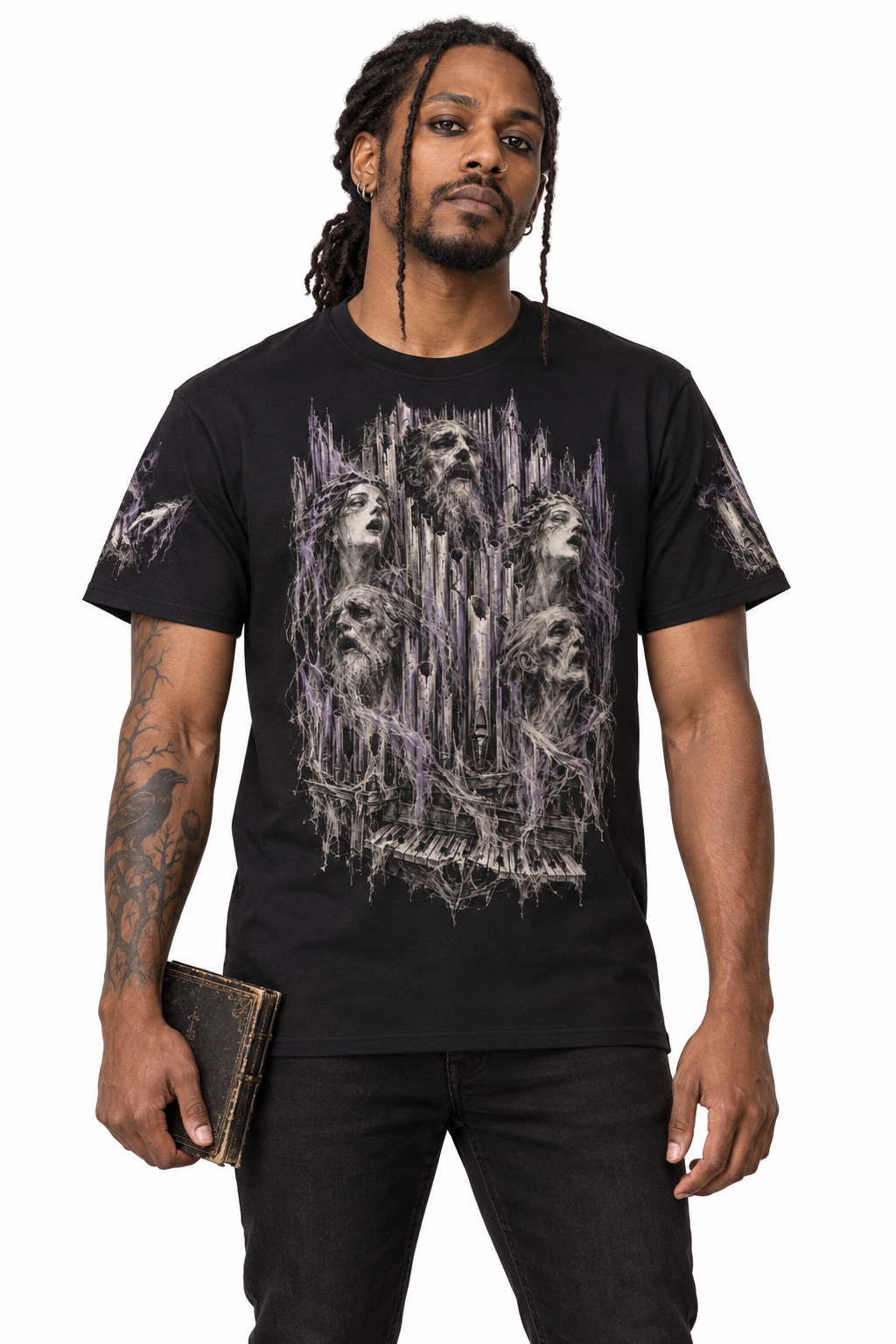 Choir of Ash — Men's Crew Neck T-Shirt — model front