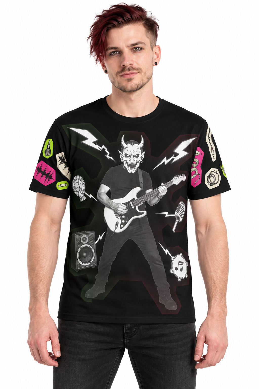 Feedback Familiar — Men's Crew Neck T-Shirt — model front