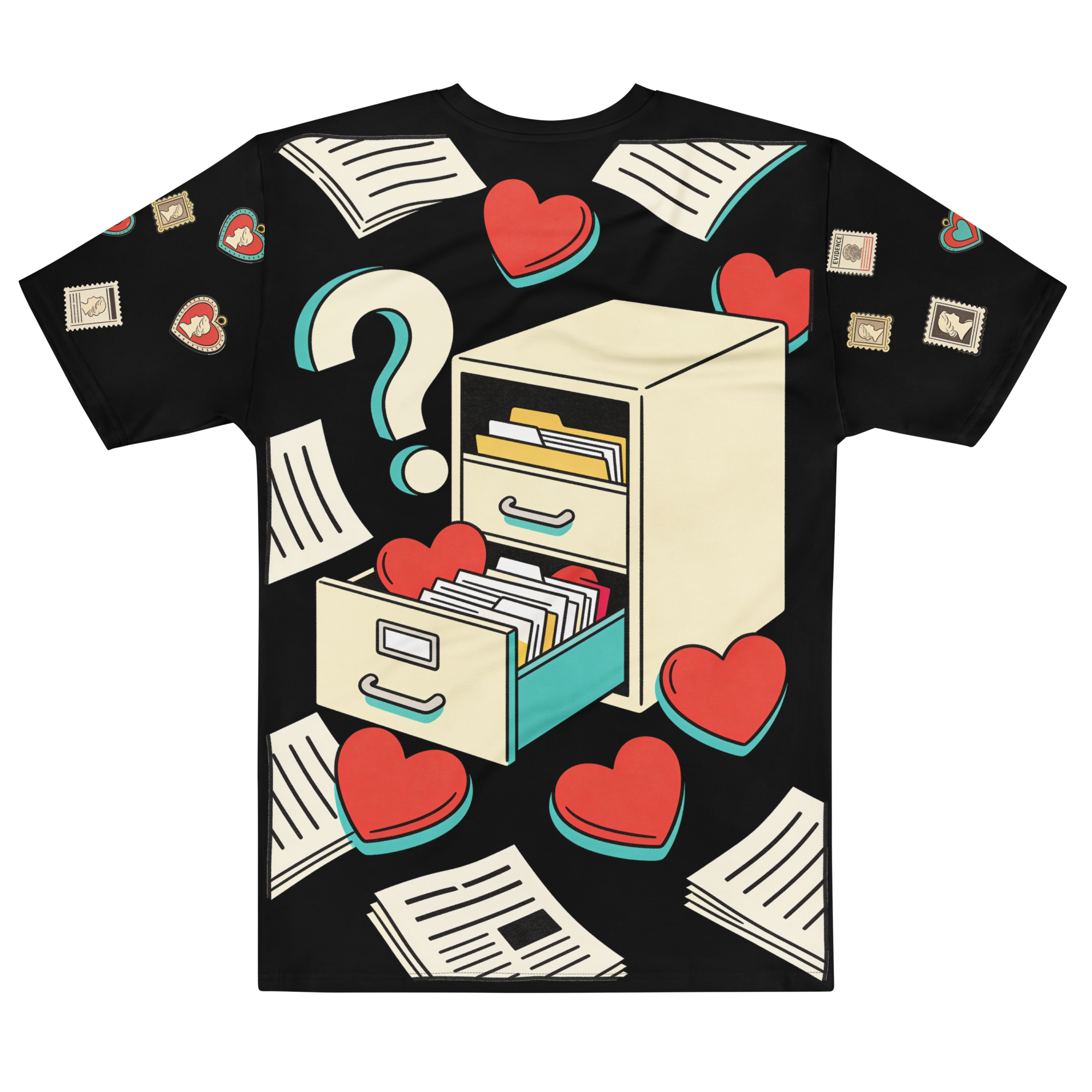 Monster Dating Bureau — Men's Crew Neck T-Shirt — back