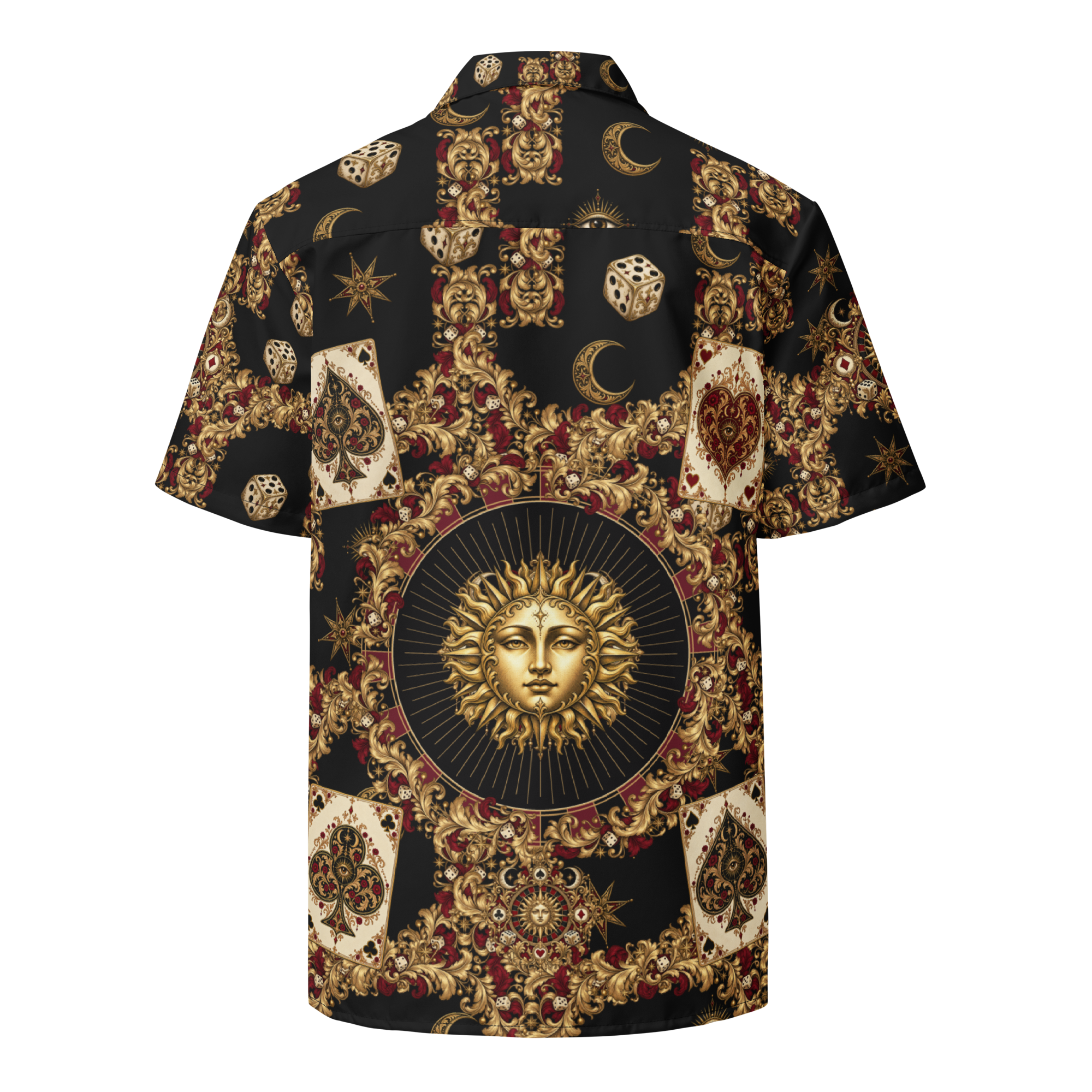 Midnight Wager — Unisex Button Shirt — back