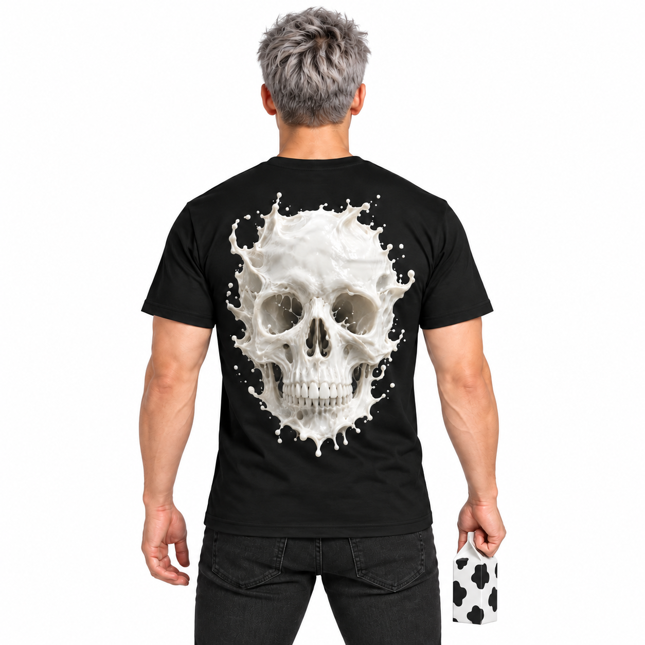 Dairy of Darkness — Men's Crew Neck T-Shirt — model back