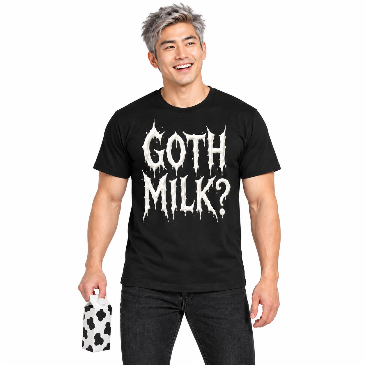 Dairy of Darkness — Men's Crew Neck T-Shirt — model front