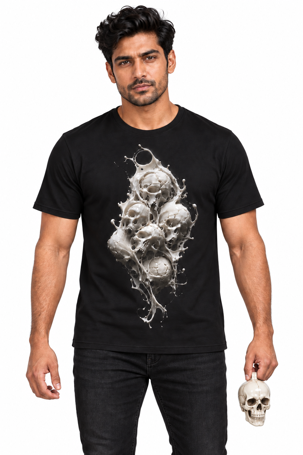 Deadly Calcium — Men's Crew Neck T-Shirt — model front