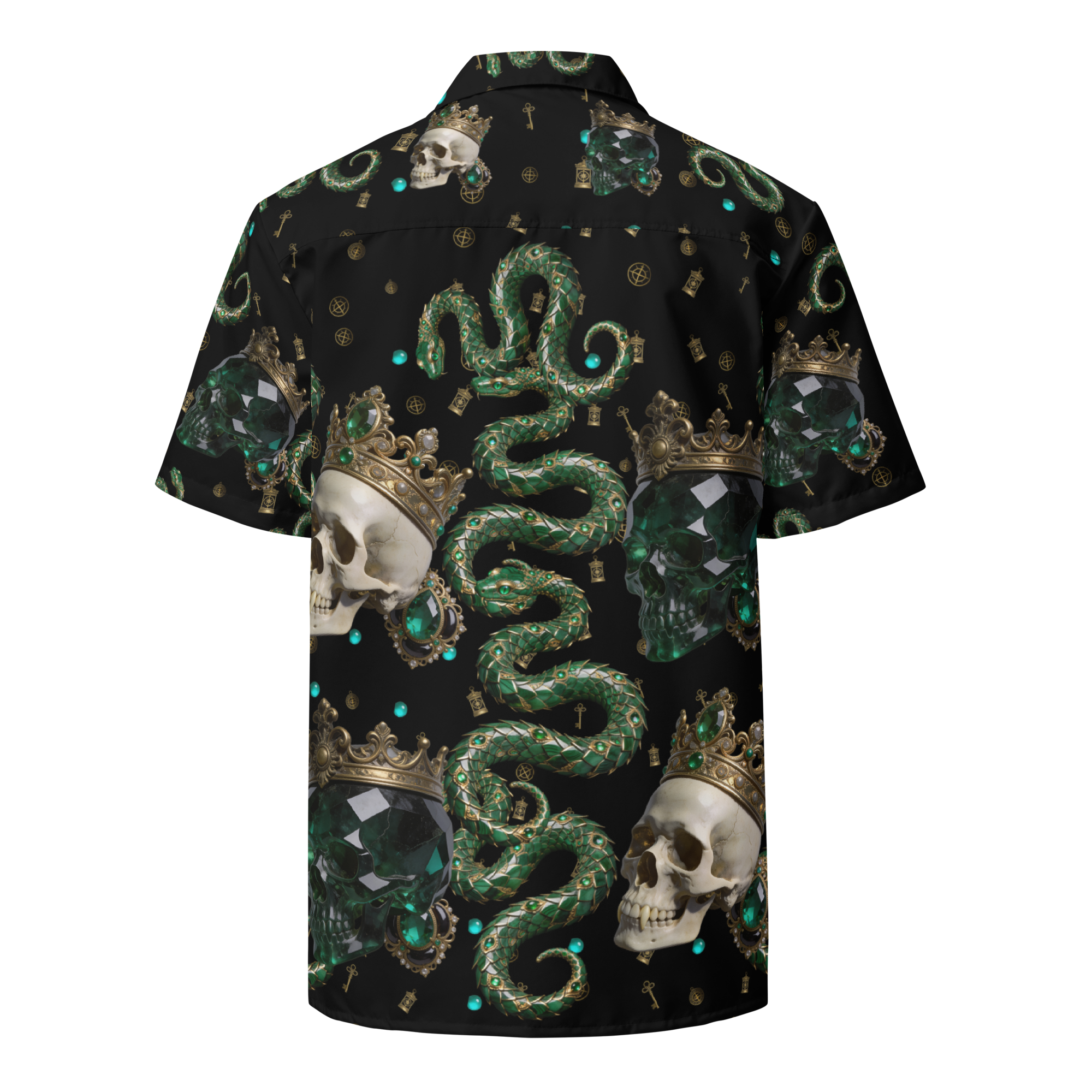 Emerald Reliquary — Unisex Button Shirt — back