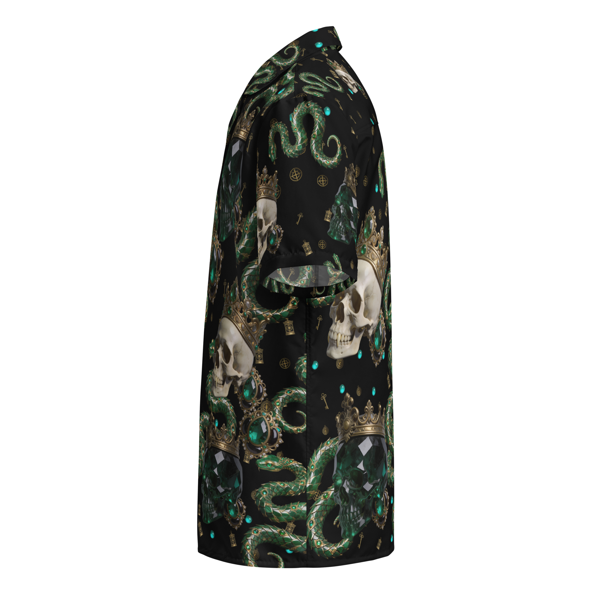 Emerald Reliquary — Unisex Button Shirt — detail