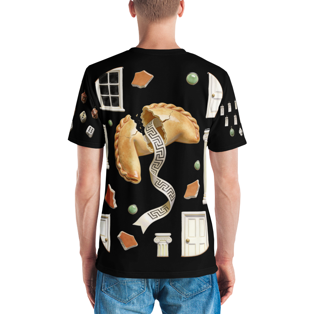 A Little Bad Luck — Men's Crew Neck T-Shirt — model back