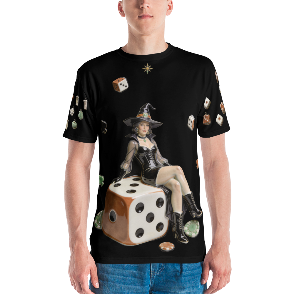 A Little Bad Luck — Men's Crew Neck T-Shirt — model front