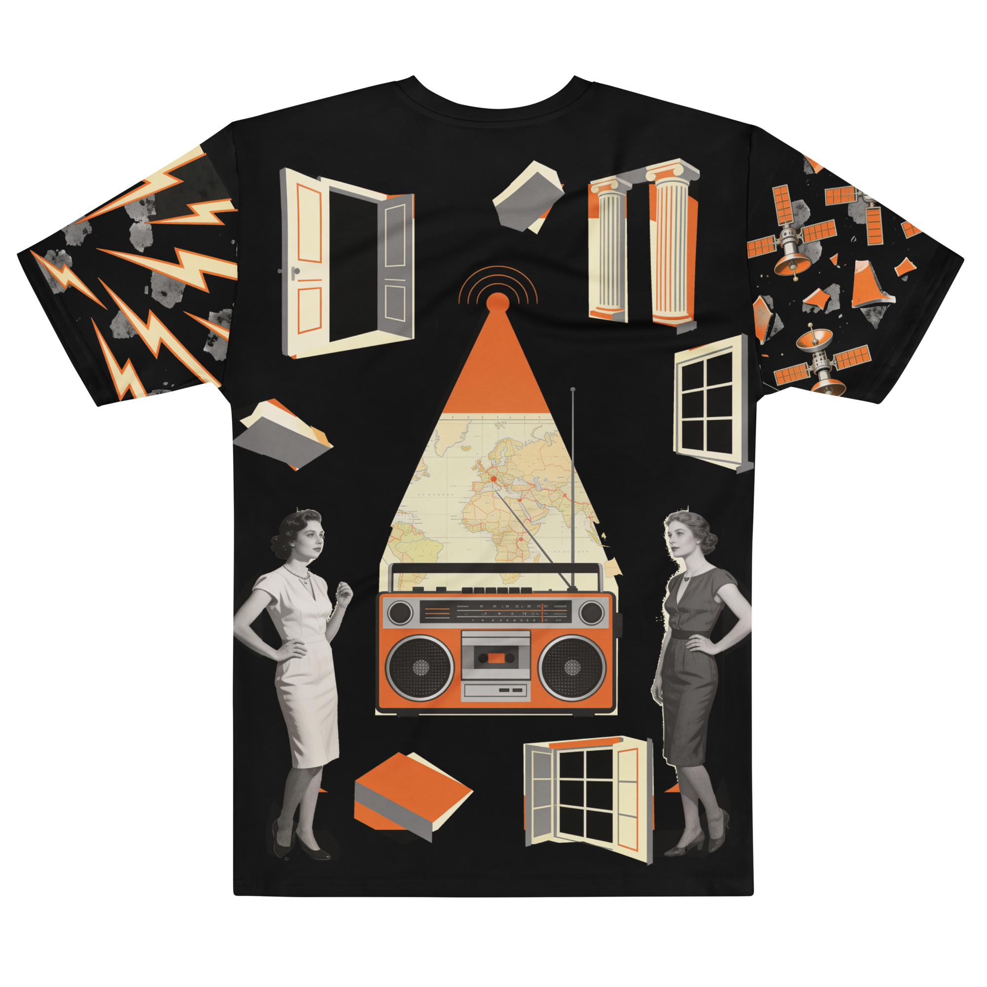 Attack of the Heartbreak Antenna — Men's Crew Neck T-Shirt — back