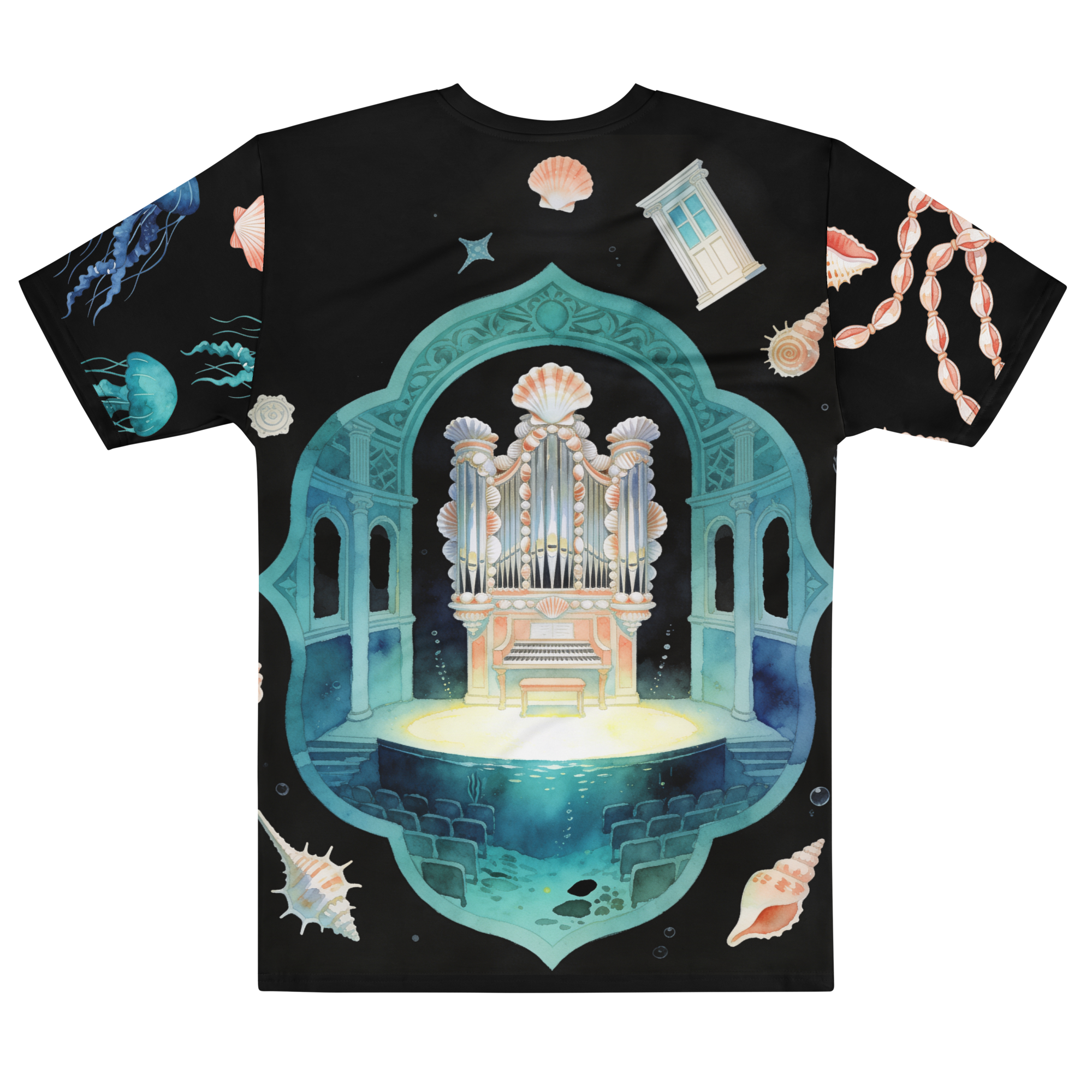 Bass from Below — Men's Crew Neck T-Shirt — back