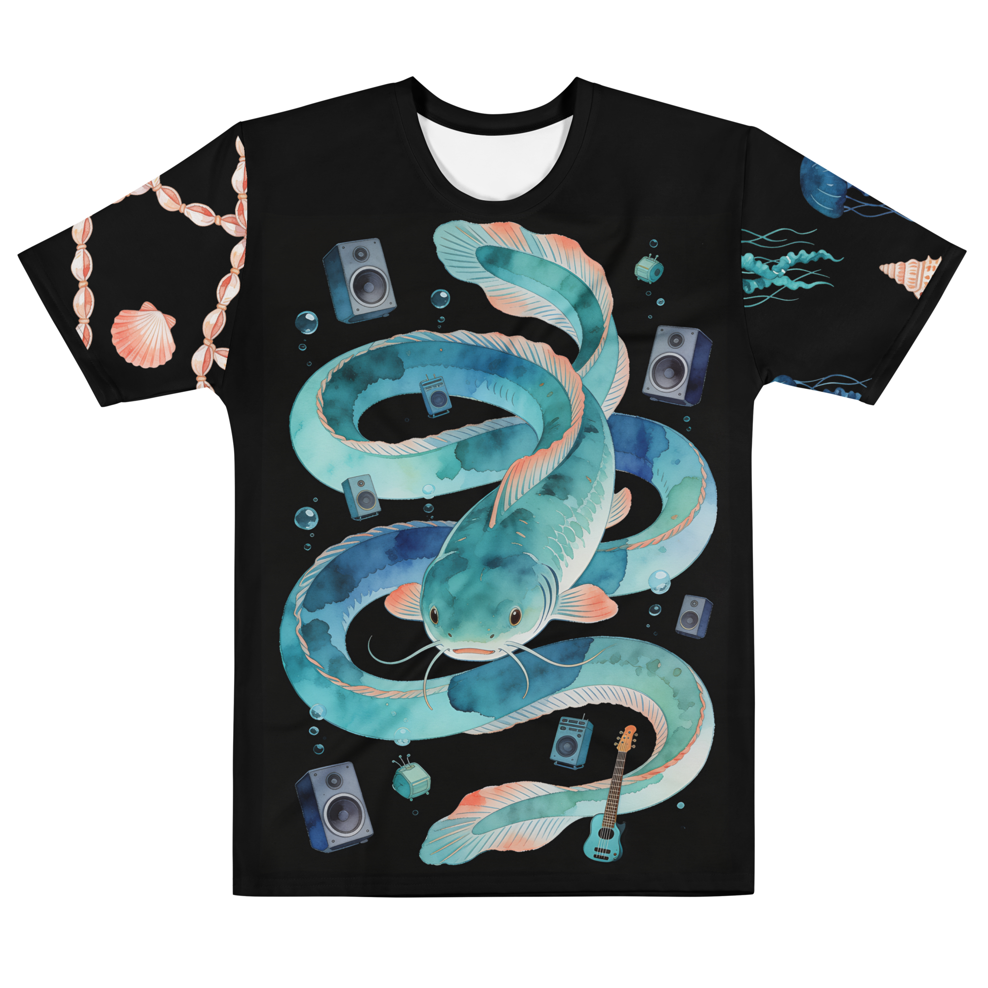 Bass from Below — Men's Crew Neck T-Shirt — front