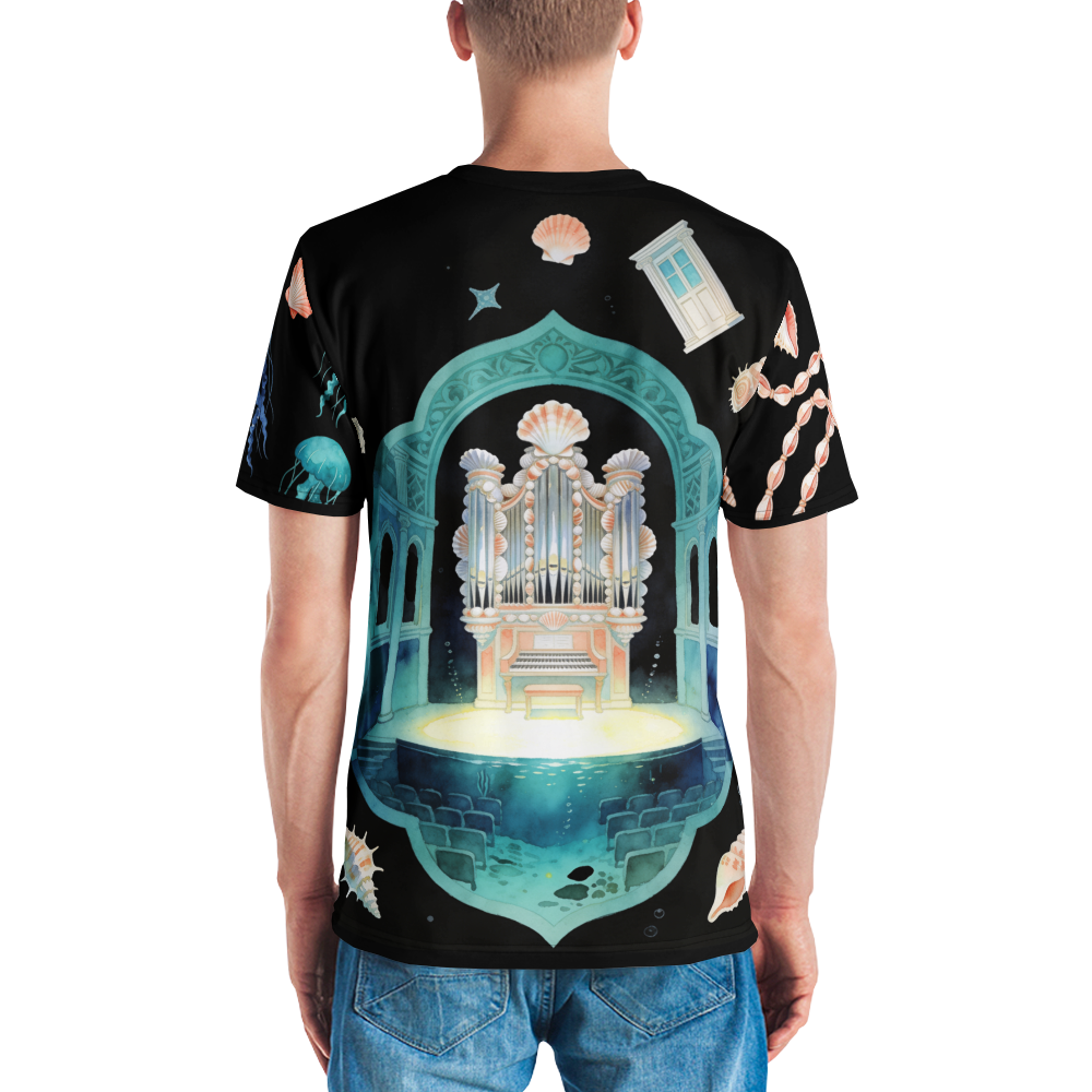 Bass from Below — Men's Crew Neck T-Shirt — model back