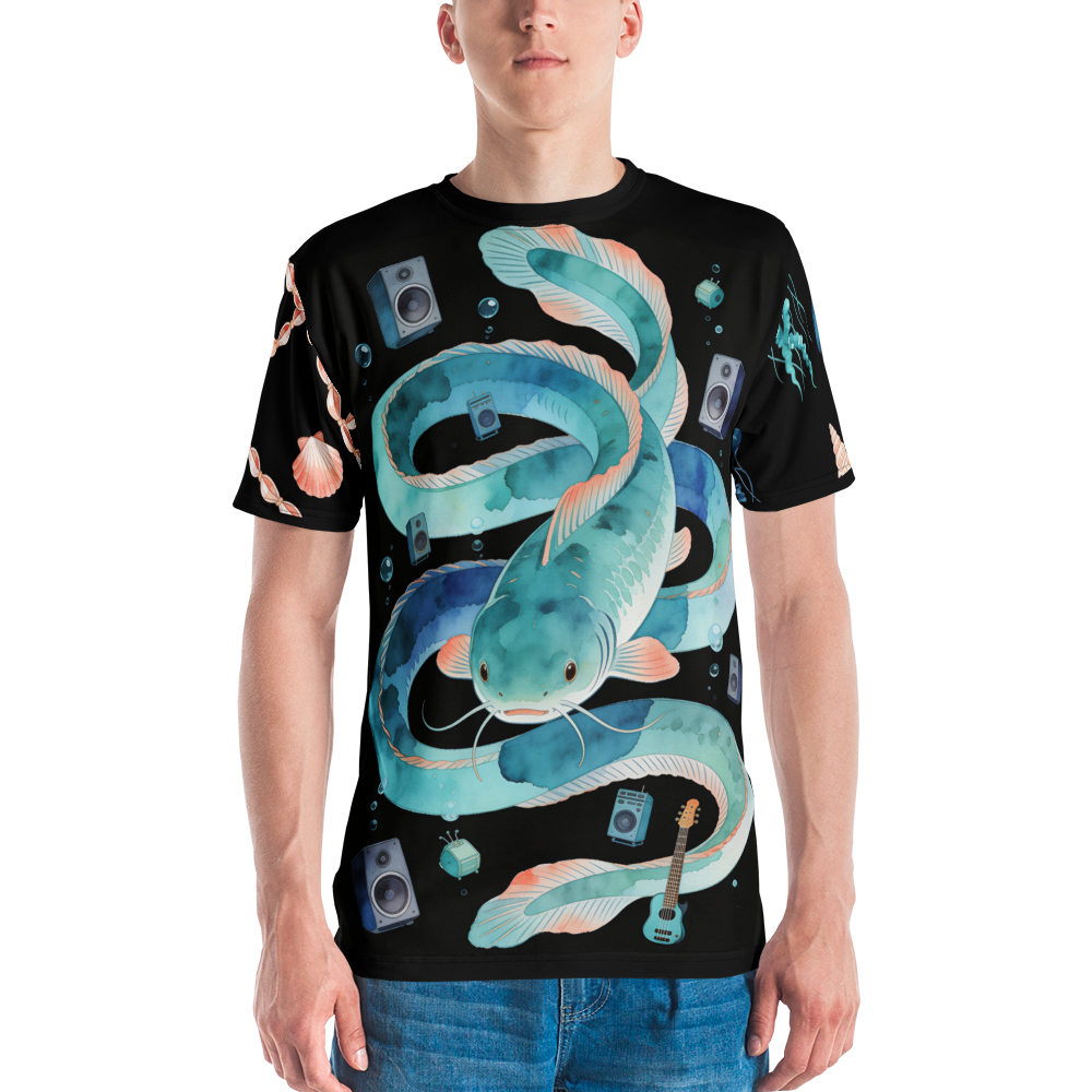 Bass from Below — Men's Crew Neck T-Shirt — model front