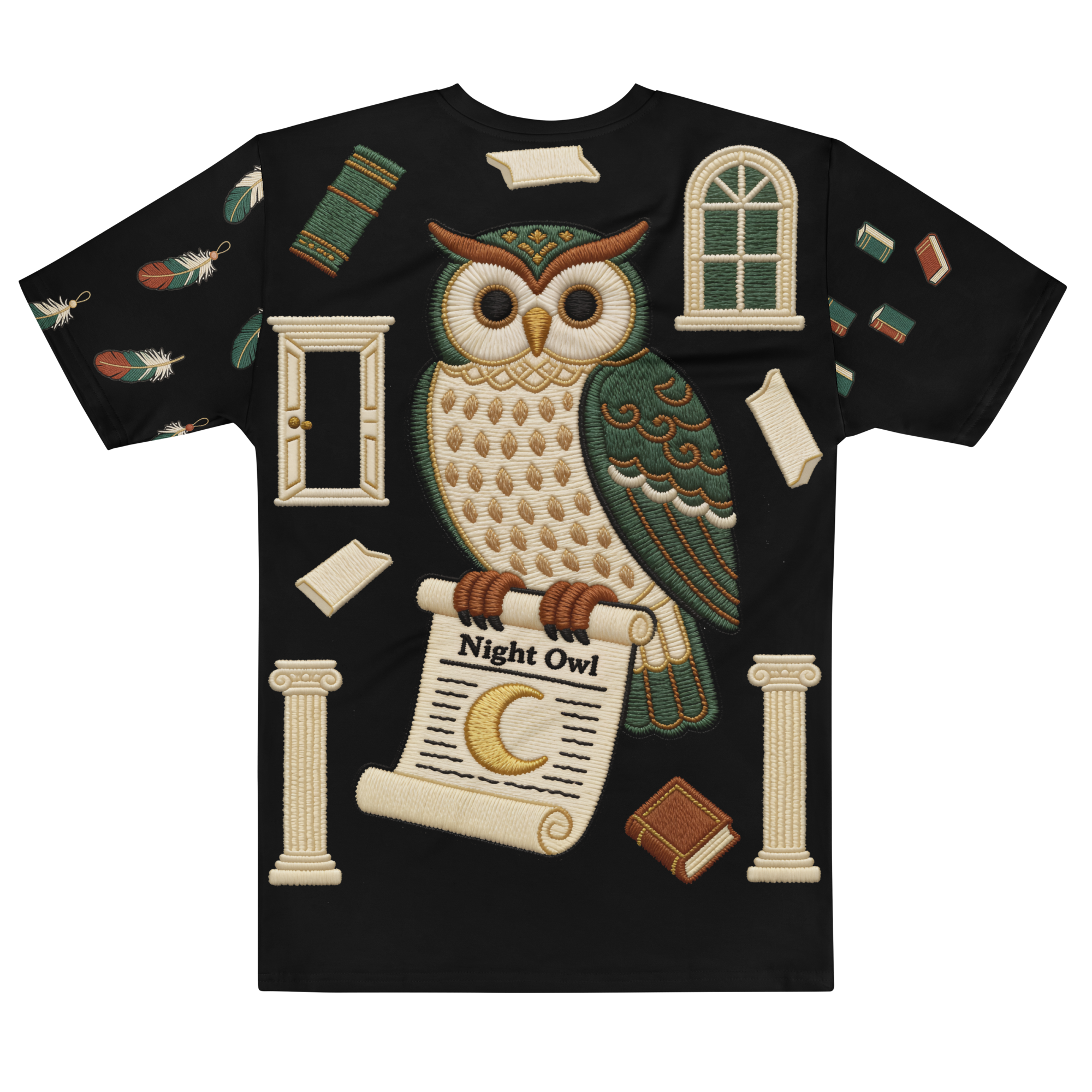 Certified Night Owl — Men's Crew Neck T-Shirt — back