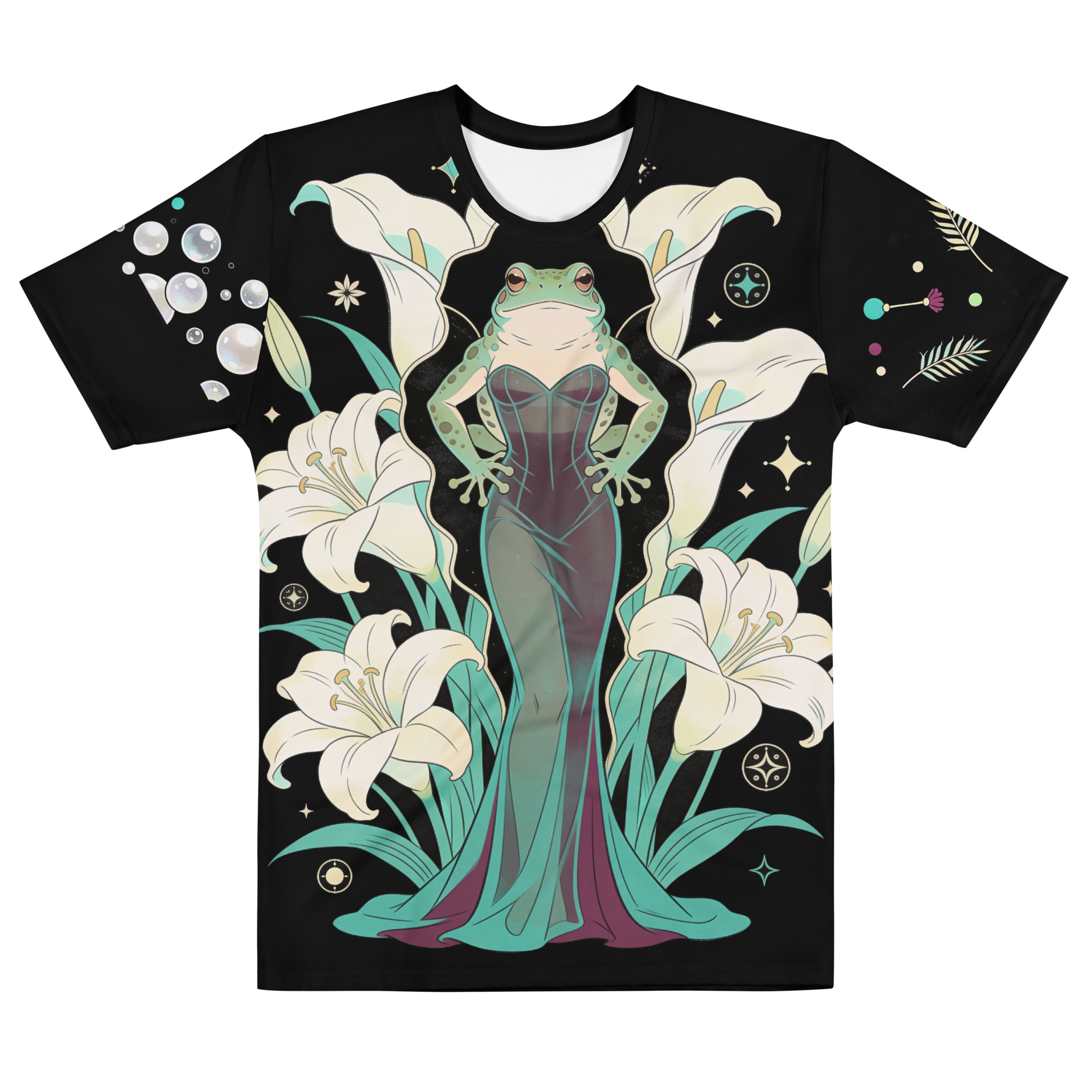 Creature from the Velvet Lagoon — Men's Crew Neck T-Shirt — front