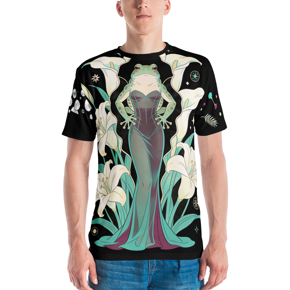 Creature from the Velvet Lagoon — Men's Crew Neck T-Shirt — model front