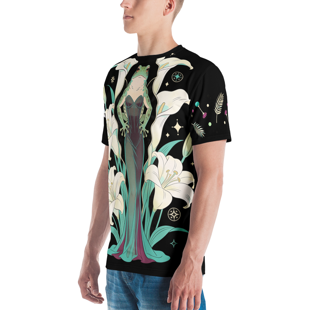 Creature from the Velvet Lagoon — Men's Crew Neck T-Shirt — detail