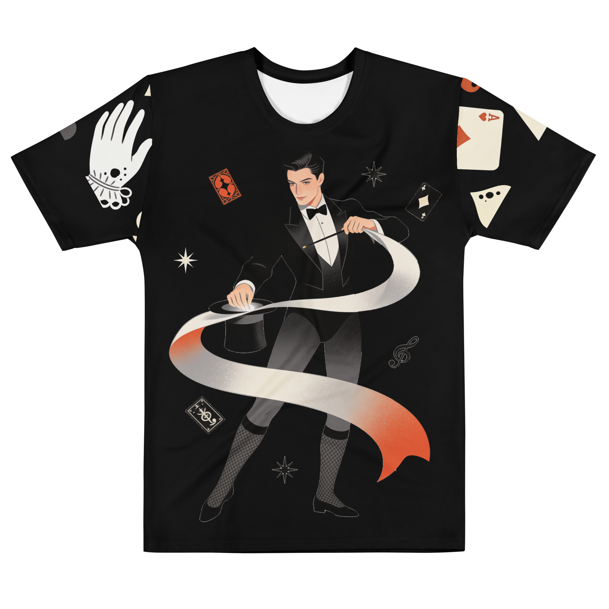 Dirty Mind, Clean Gloves — Men's Crew Neck T-Shirt — front