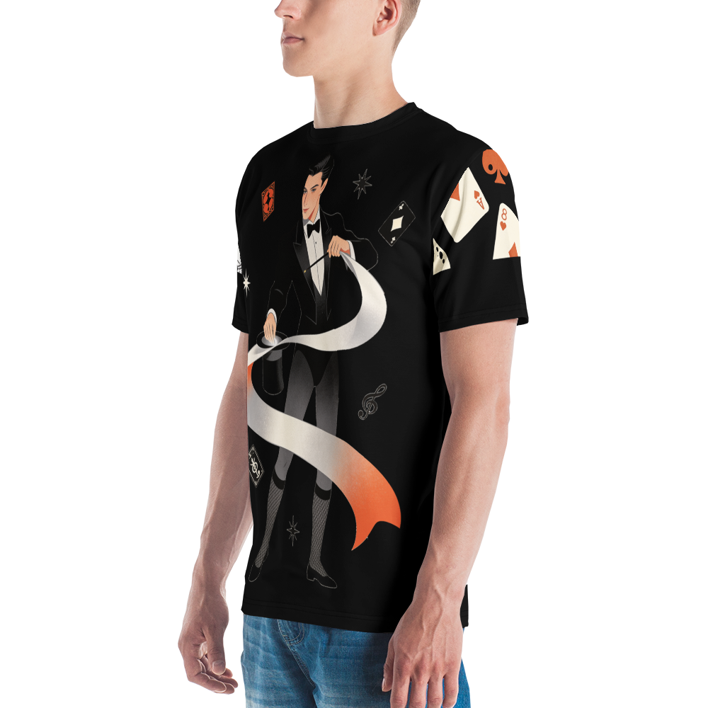 Dirty Mind, Clean Gloves — Men's Crew Neck T-Shirt — detail