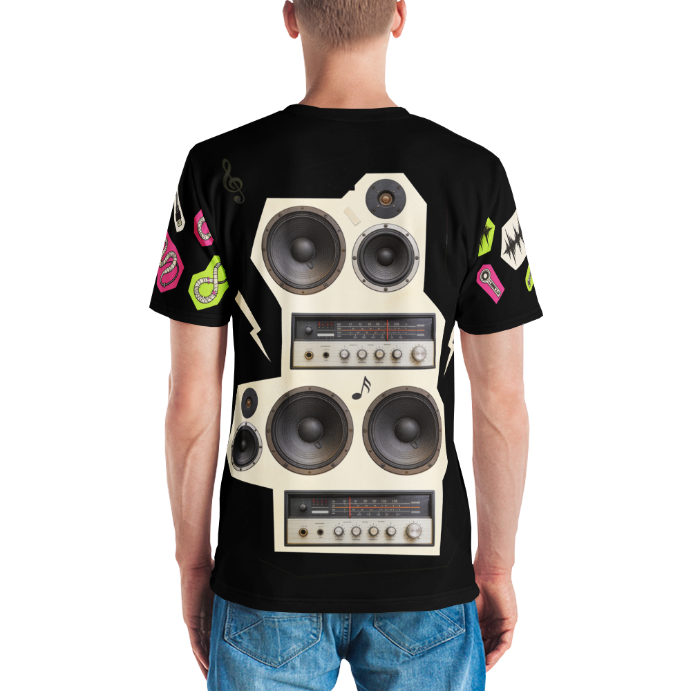 Feedback Familiar — Men's Crew Neck T-Shirt — model back
