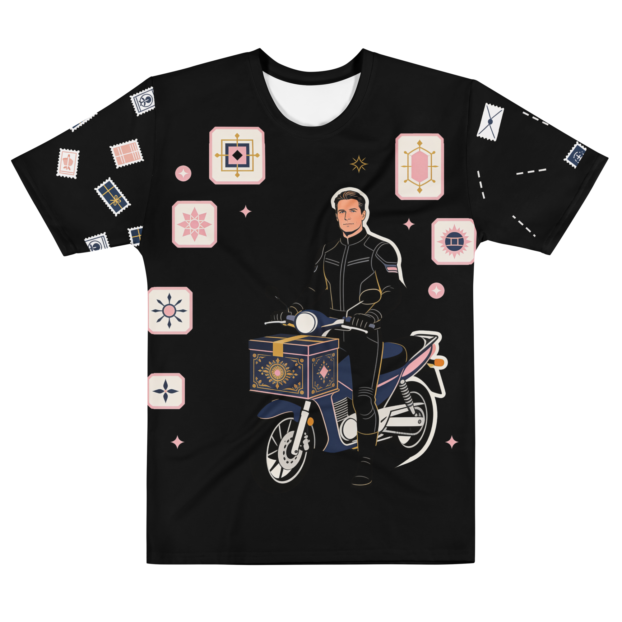 Handle with Curves — Men's Crew Neck T-Shirt — front