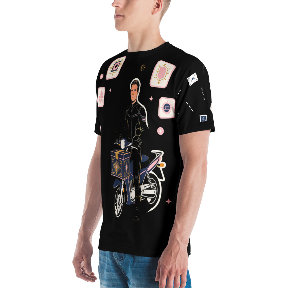 Handle with Curves — Men's Crew Neck T-Shirt — detail