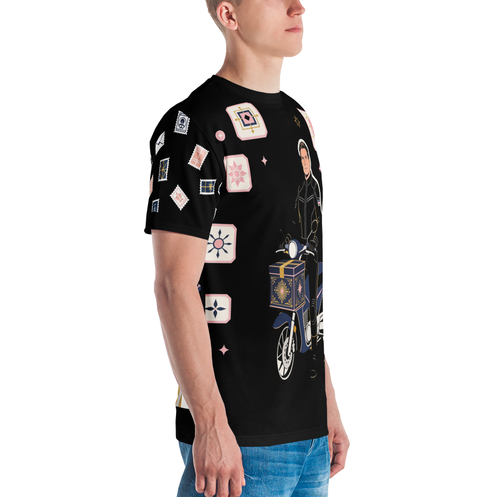 Handle with Curves — Men's Crew Neck T-Shirt — detail