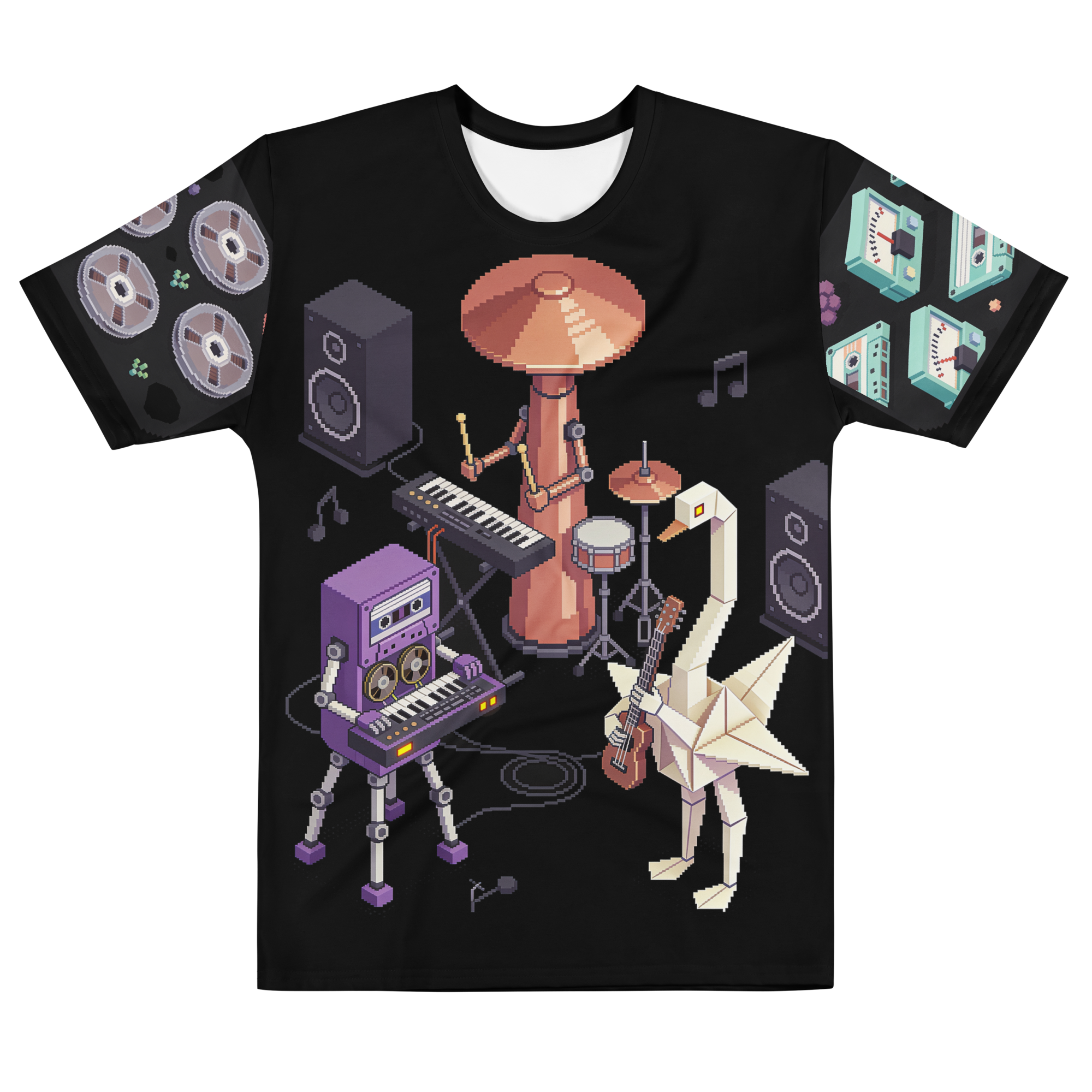 Night Shift Mixtape — Men's Crew Neck T-Shirt — front