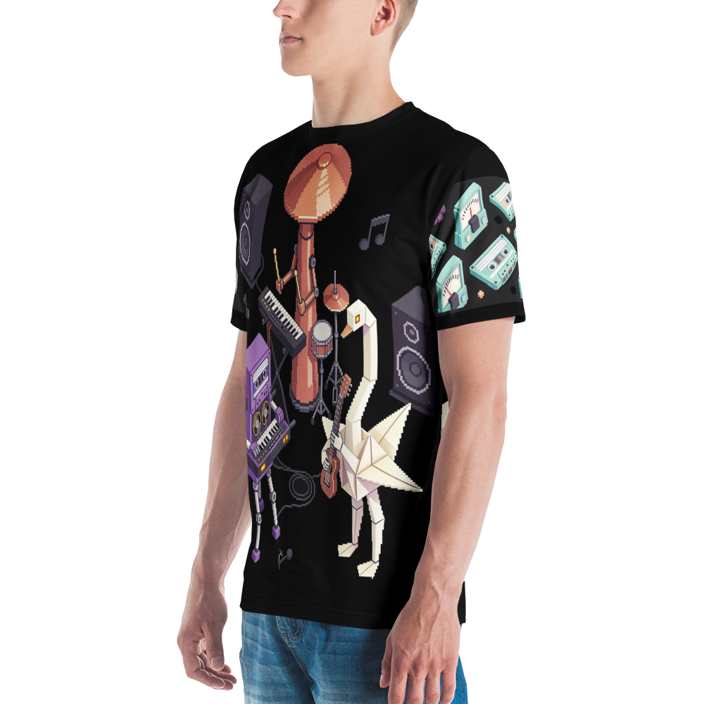 Night Shift Mixtape — Men's Crew Neck T-Shirt — detail