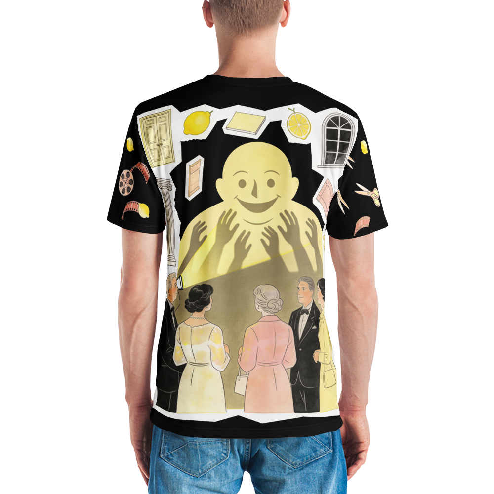 Reel Trouble — Men's Crew Neck T-Shirt — model back