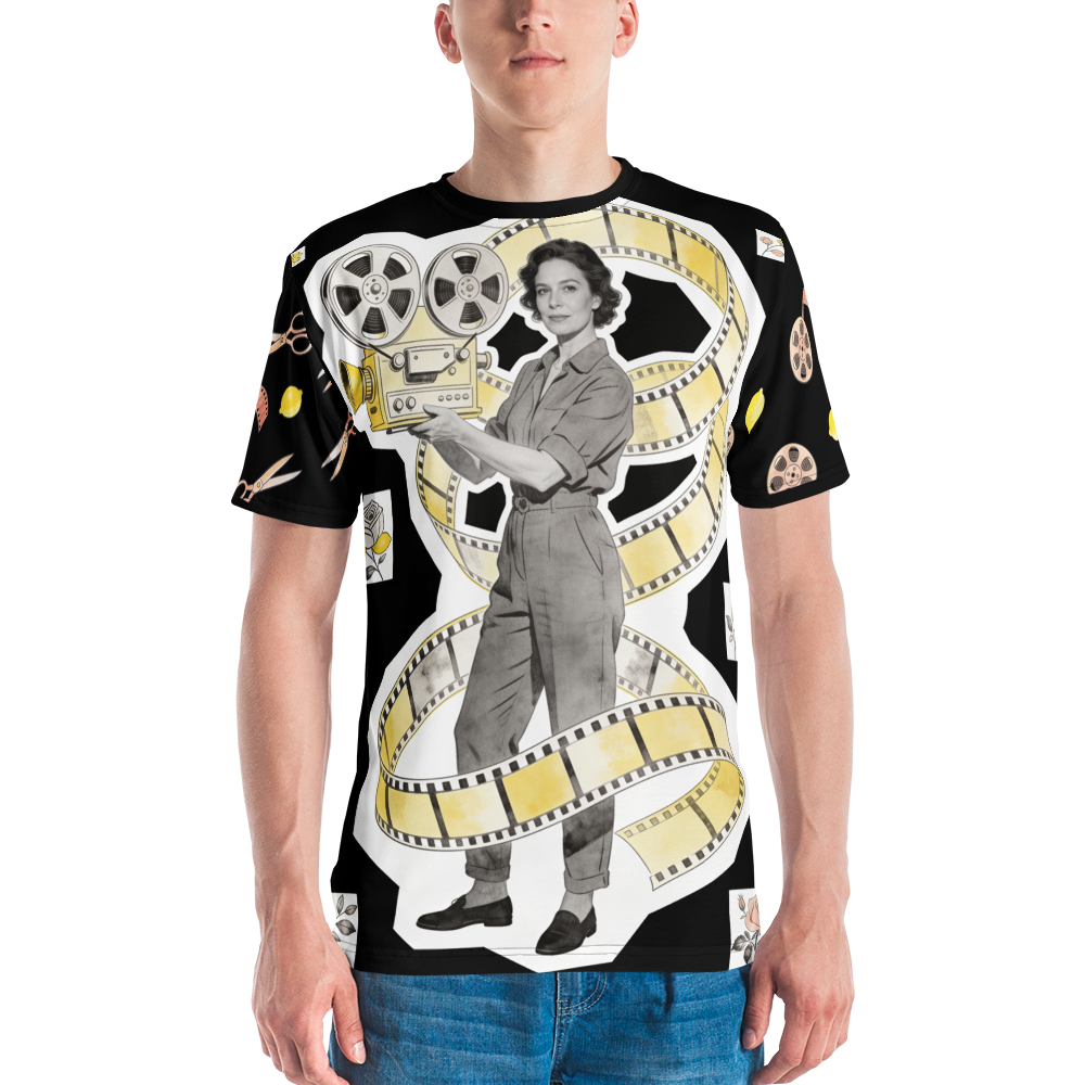 Reel Trouble — Men's Crew Neck T-Shirt — model front