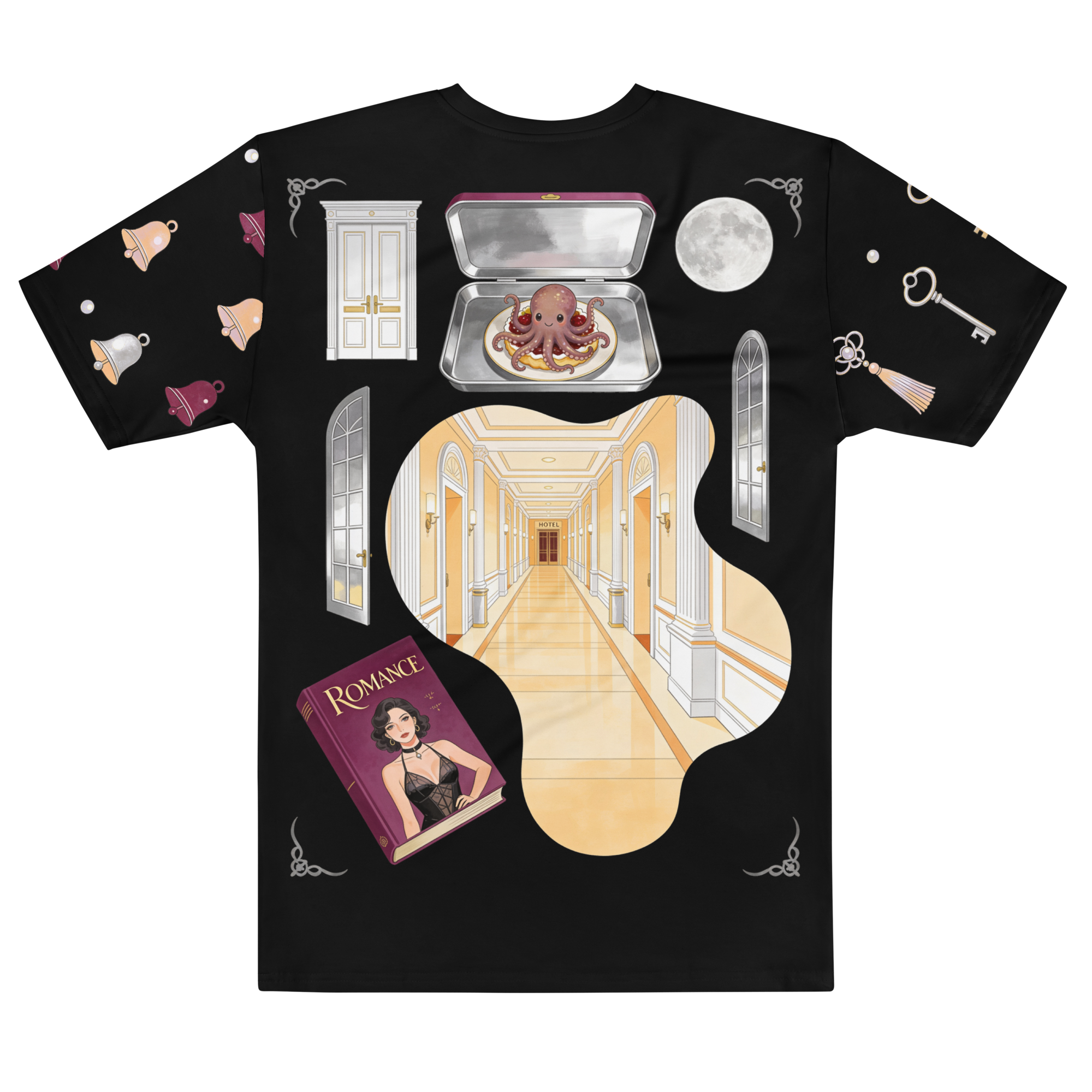 Room Service for Monsters — Men's Crew Neck T-Shirt — back