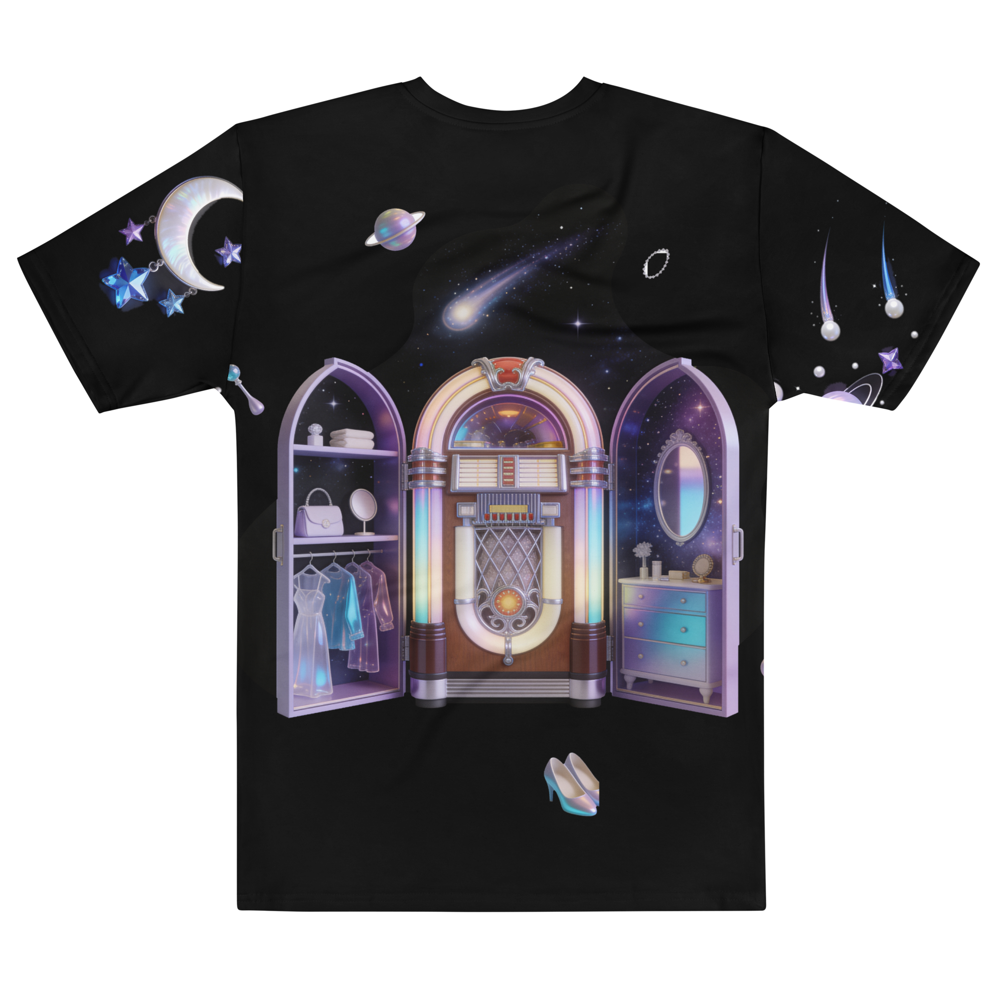 Space Siren After Hours — Men's Crew Neck T-Shirt — back