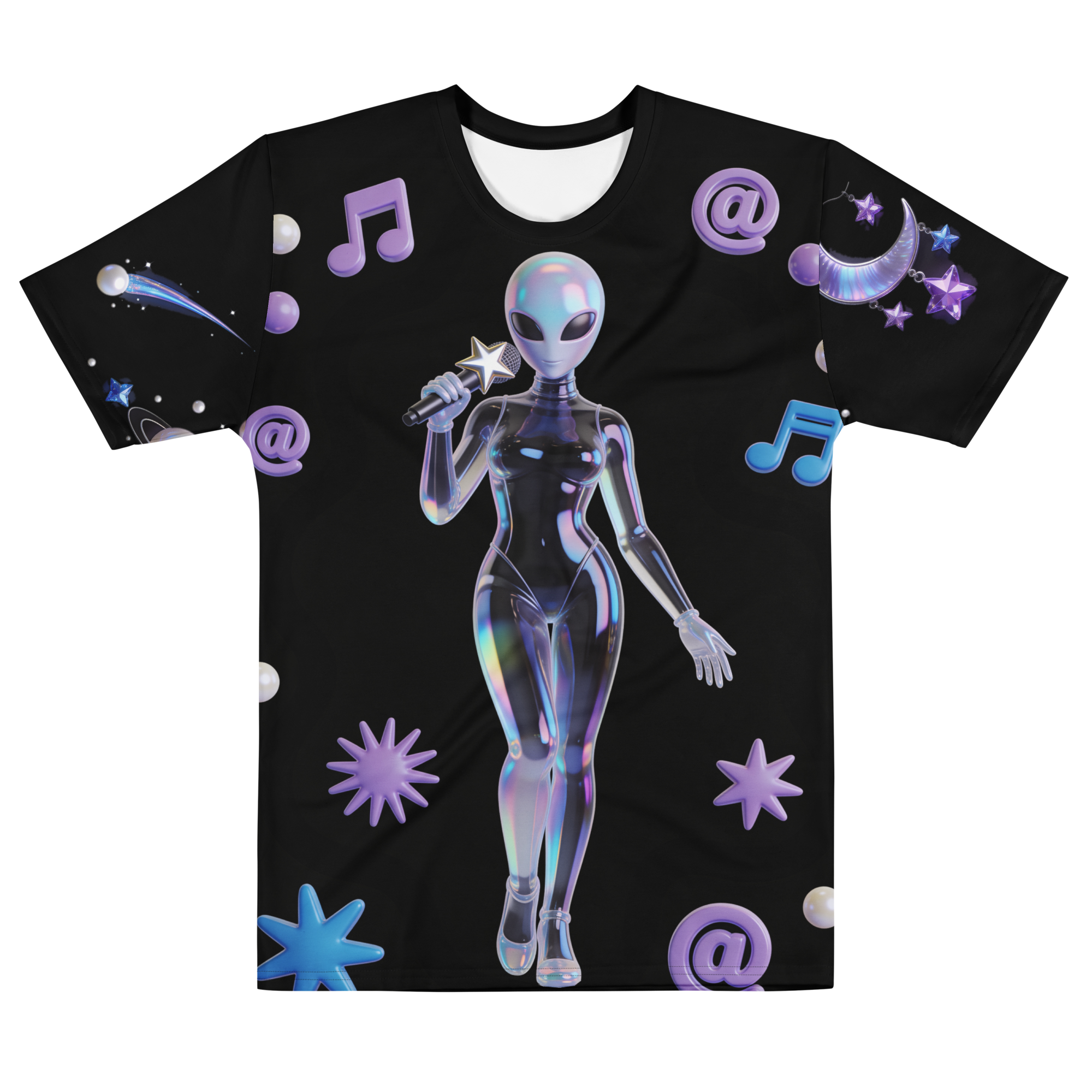 Space Siren After Hours — Men's Crew Neck T-Shirt — front