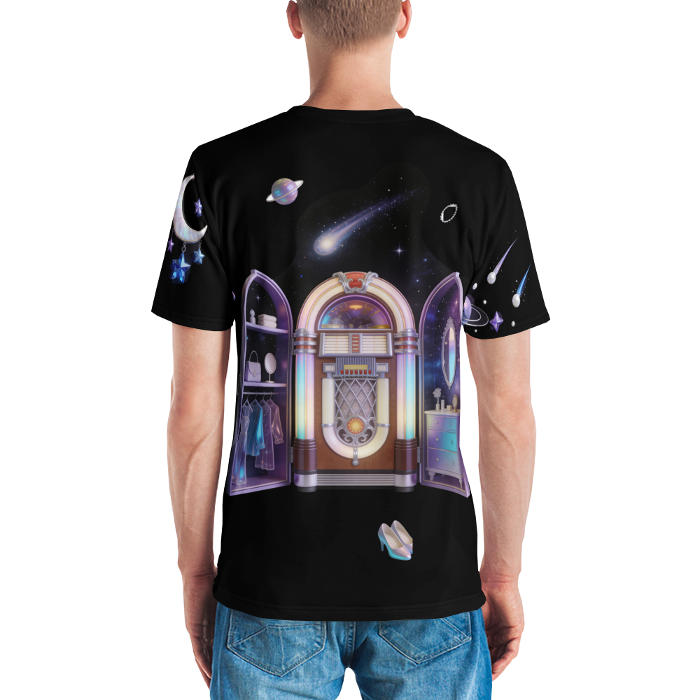 Space Siren After Hours — Men's Crew Neck T-Shirt — model back
