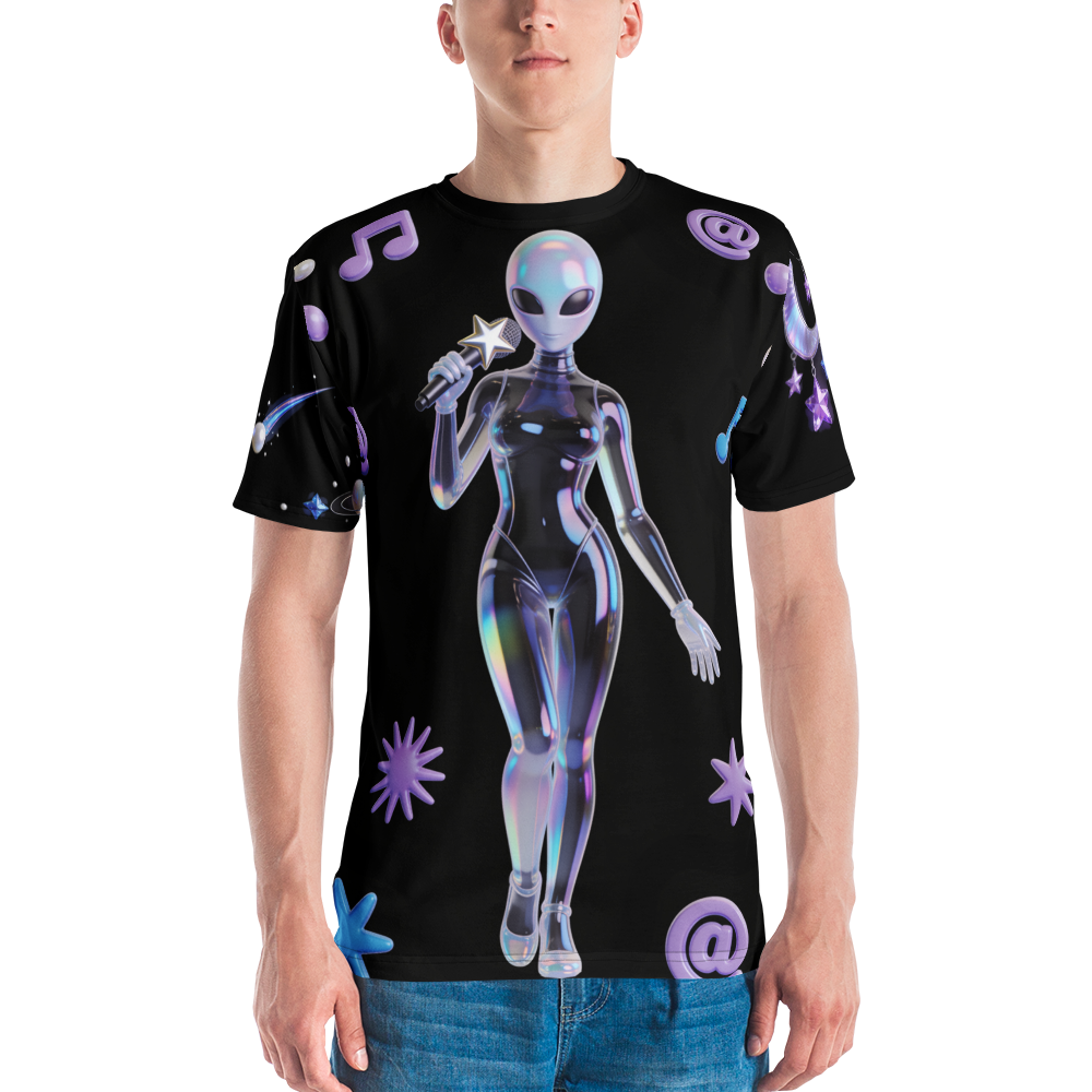 Space Siren After Hours — Men's Crew Neck T-Shirt — model front