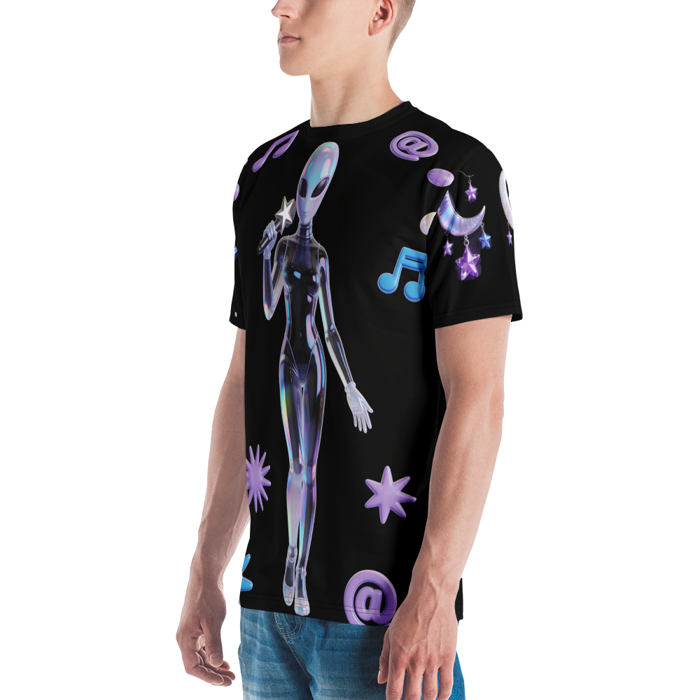 Space Siren After Hours — Men's Crew Neck T-Shirt — detail