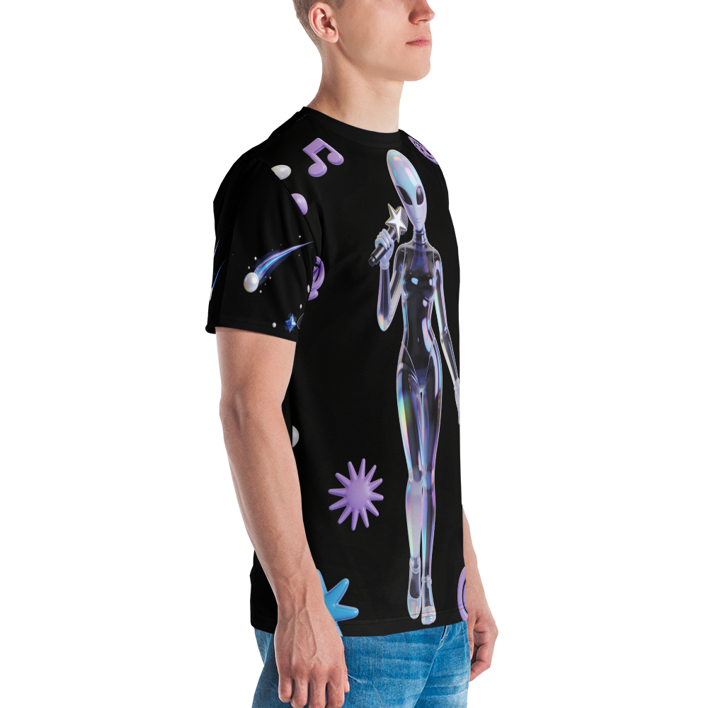Space Siren After Hours — Men's Crew Neck T-Shirt — detail