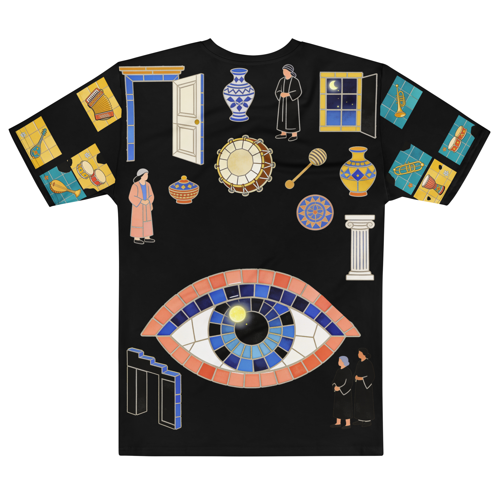 Sugar Skull Soundcheck — Men's Crew Neck T-Shirt — back