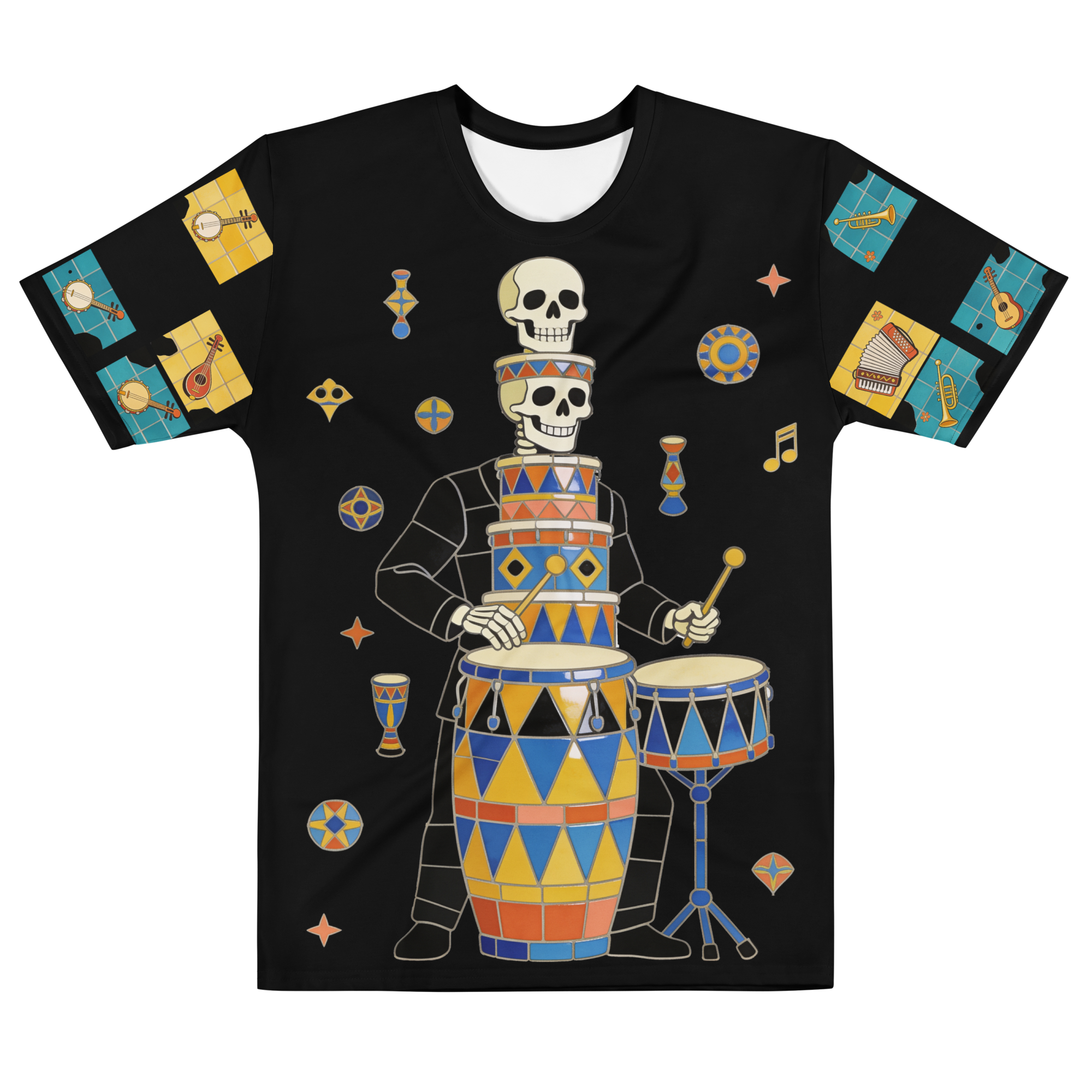 Sugar Skull Soundcheck — Men's Crew Neck T-Shirt — front