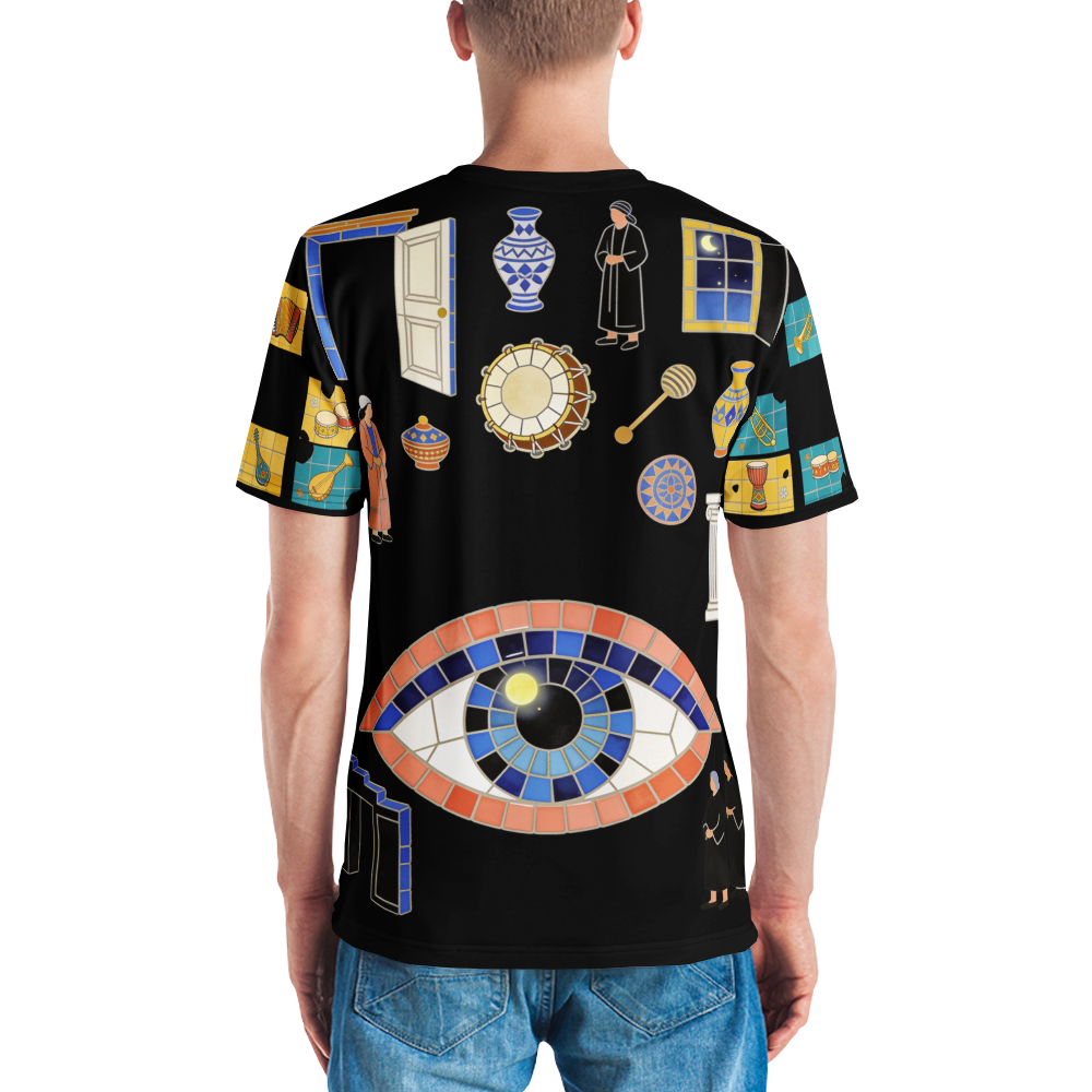 Sugar Skull Soundcheck — Men's Crew Neck T-Shirt — model back