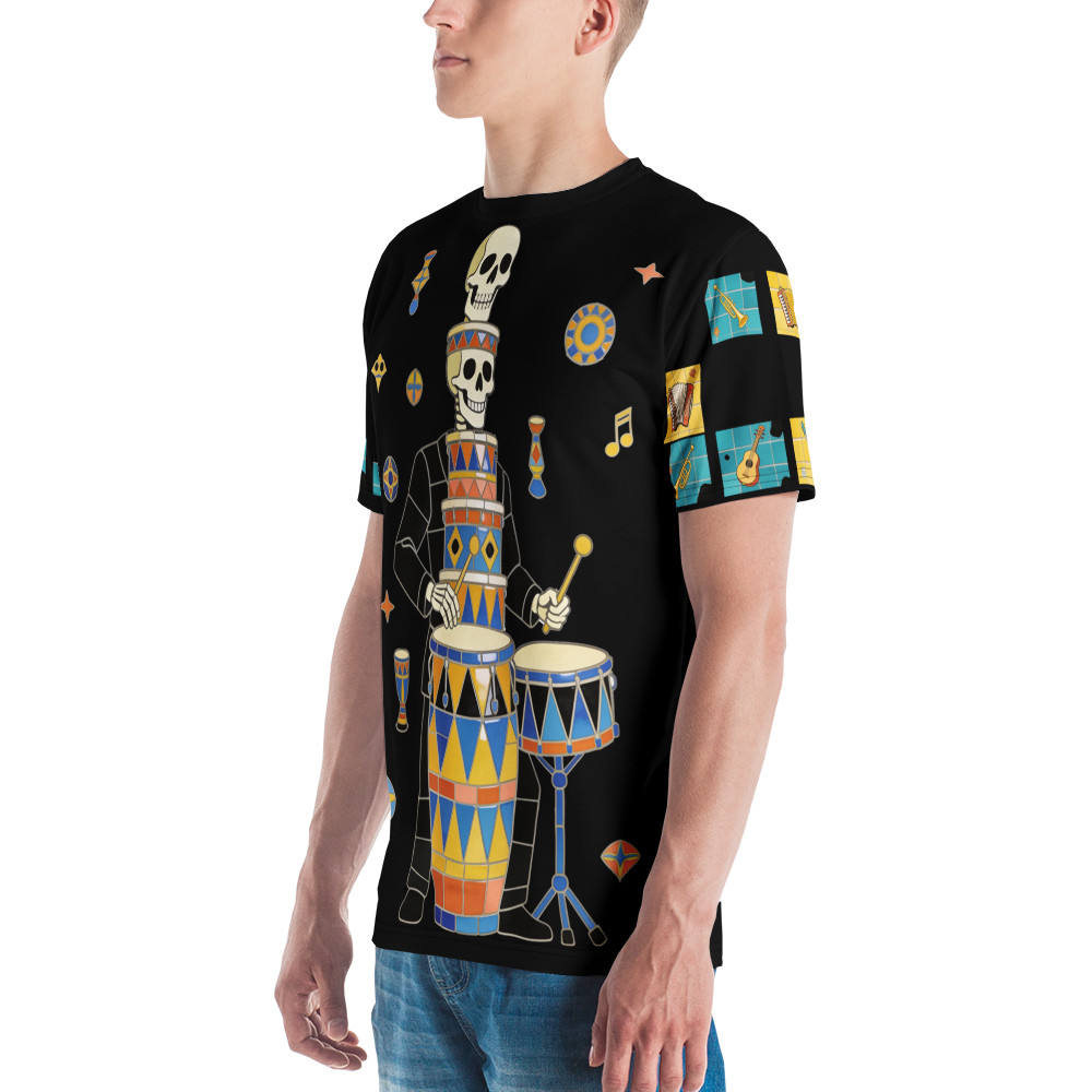Sugar Skull Soundcheck — Men's Crew Neck T-Shirt — detail