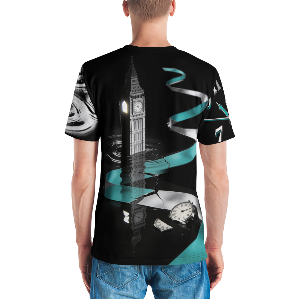 The Blackwater Double — Men's Crew Neck T-Shirt — model back