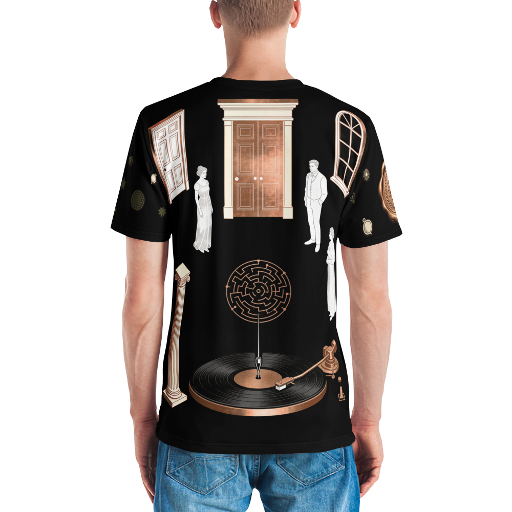 The Devil's B-Side — Men's Crew Neck T-Shirt — model back