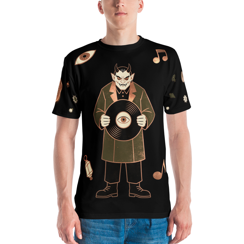 The Devil's B-Side — Men's Crew Neck T-Shirt — model front